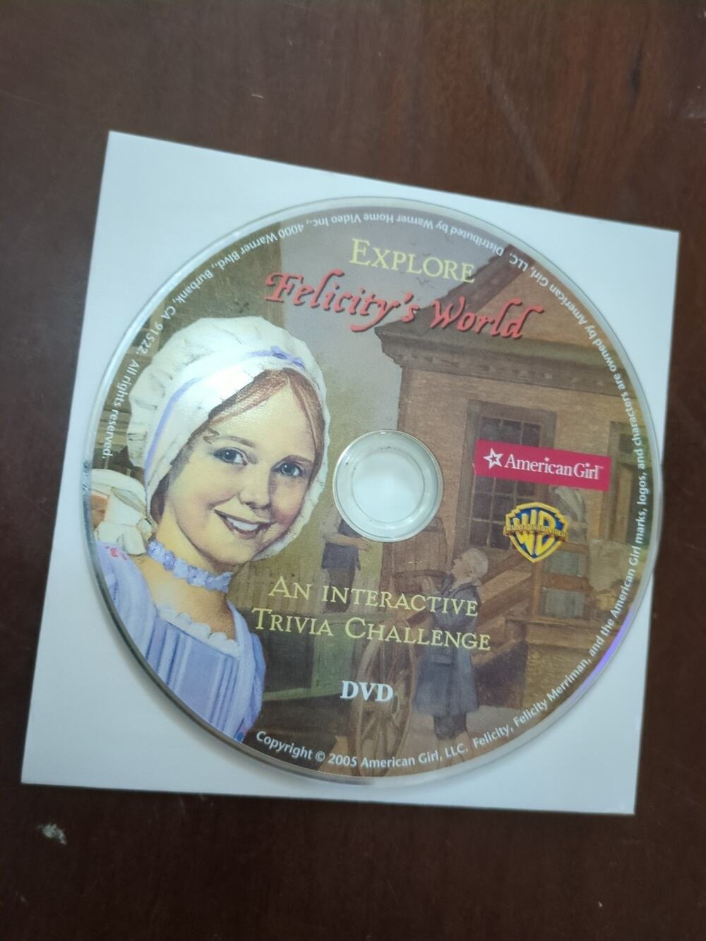 Explore Felicity's World: An Interactive Trivia Challenge (DVD) DISC ONLY